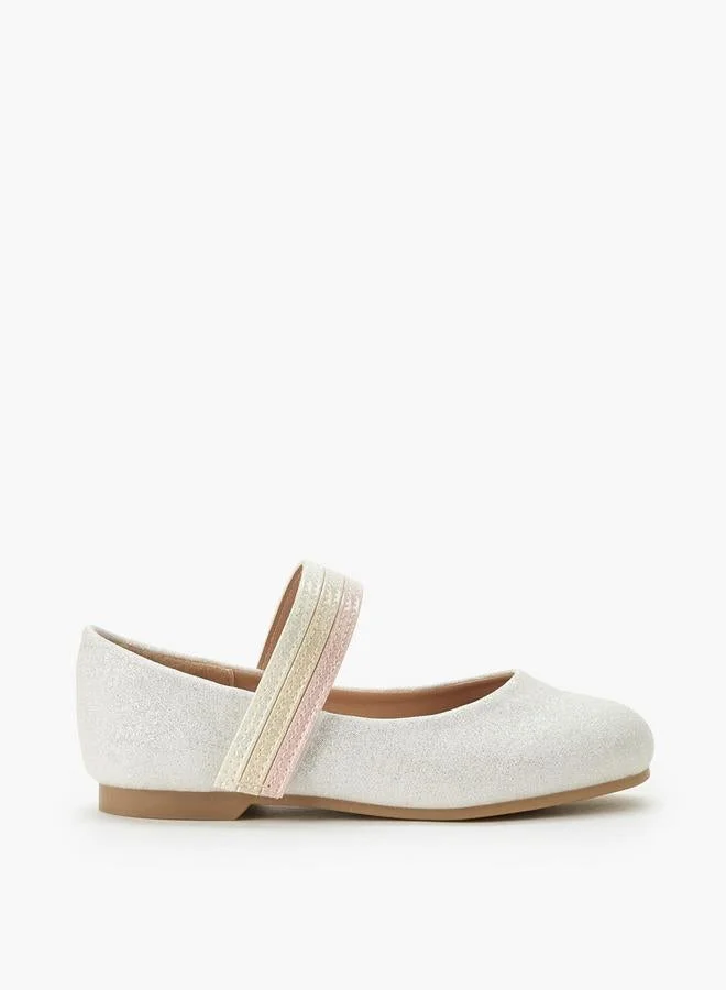 جونيورز حذاء باليرينا بناتي بشريط لاصق